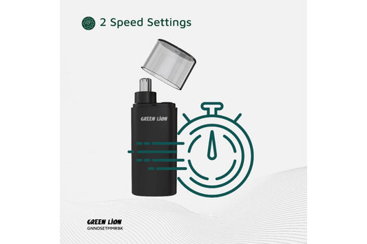 Green Lion Nose and Ear Hair Trimmer - Precision and elegance in one device