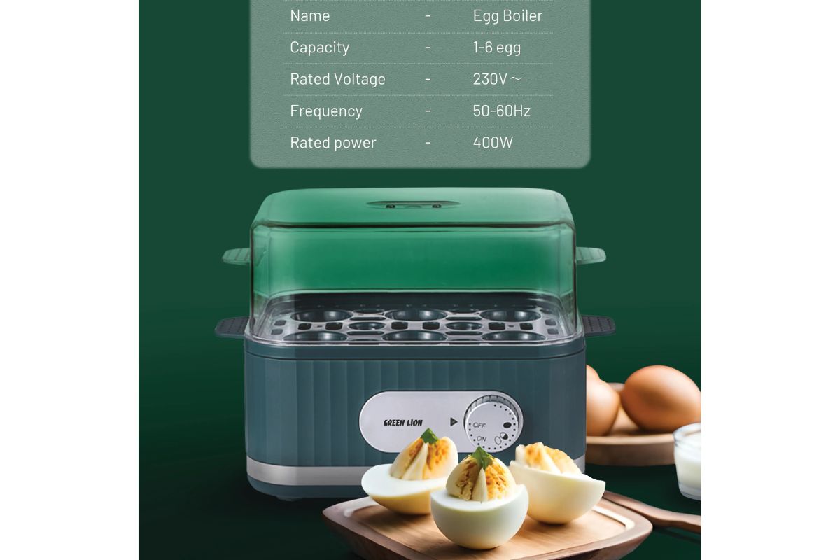 Smart Egg Cooker - Green Lion