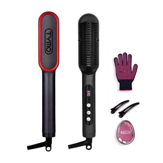 Hair Straightener Plus With Built-In Comb (Black) – Tymo