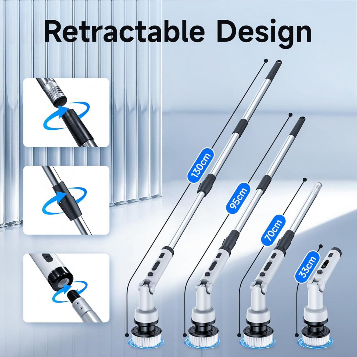 Multifunctional electric cleaning brush