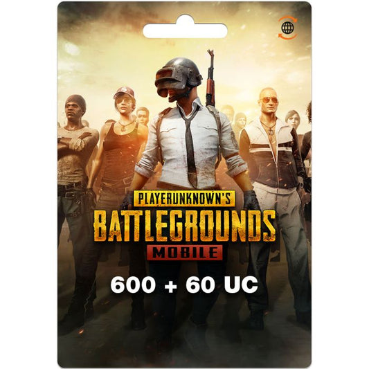 Pubg Mobile Uc Digital Gift Card – 600 + 60 Uc