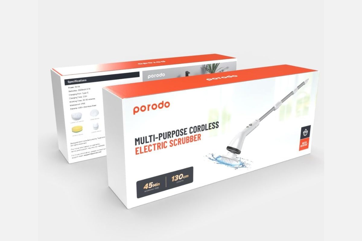 Porodo Cordless 7 in1 Electric Scrubber