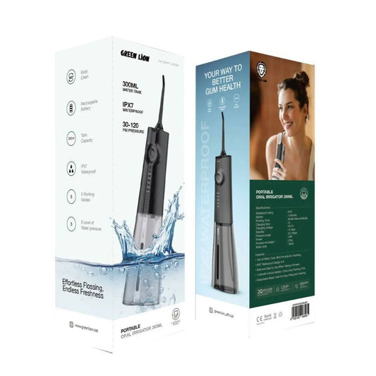 جهاز تنظيف الأسنان المحمول من جرين ليون ، سعة 300 مل - أسود