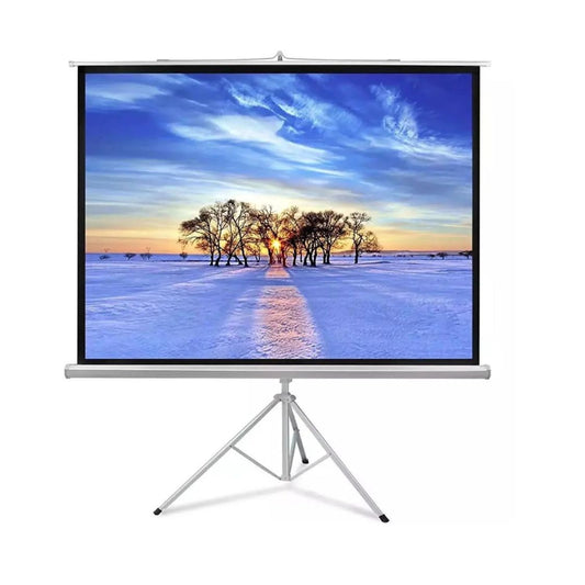 Portable Projection Screen with Tripod Stand 72 Inch-Green Lion