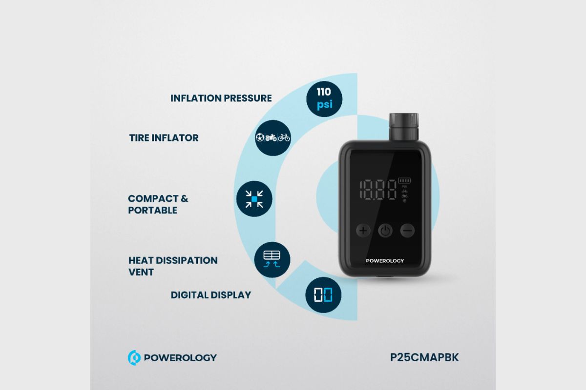Powerology Super Compact Tire Inflator