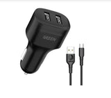 Car Charger Dual Port TYPE-C 45W - Green Lion