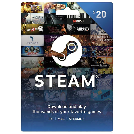 Steam Digital Gift Card (USA) – 20 USD