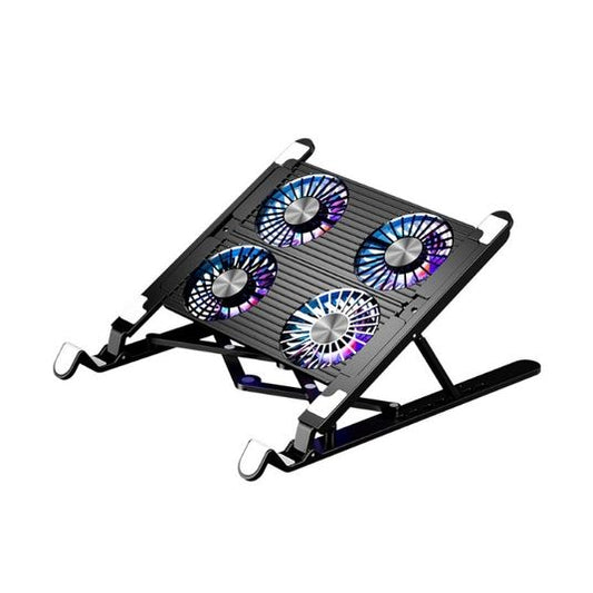Foldable Laptop Stand with Cooling Fans(Silver Color)