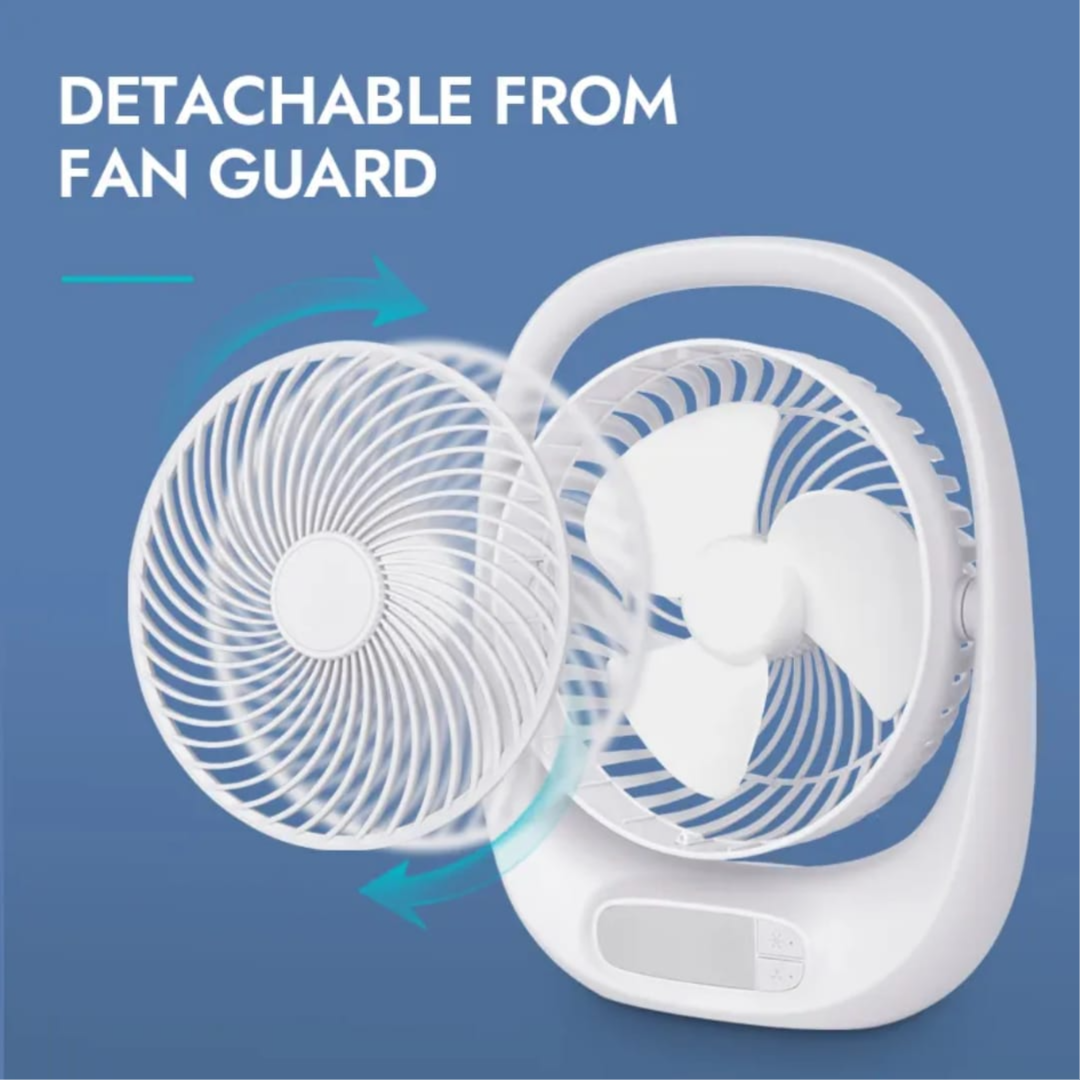 Rechargeable Fan With Lamp - Deepking
