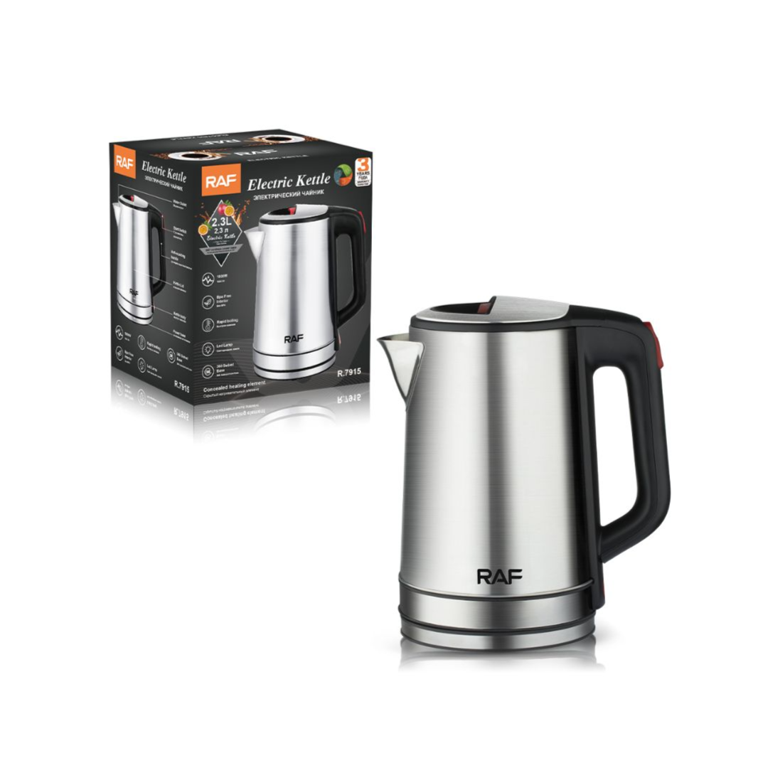 RAF Electric Kettle 2.3L 1800W غلاية كهربائية RAF سعة 2.3 لتر – 1800 واط