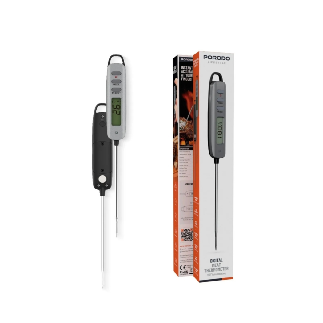Porodo Digital Meat Thermometer with 180° Rotating Display