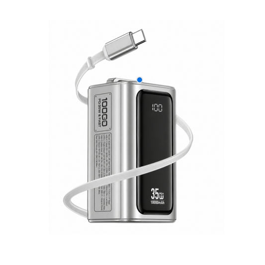 XUNDD PD 35W 10000mAh Power Bank with Built-in USB-C Cable