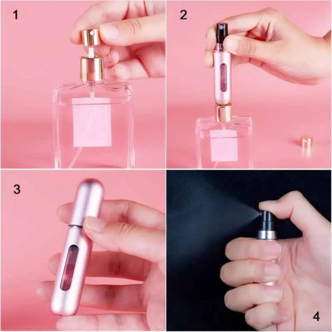 Compact And Refillable Perfume Spray Bottle