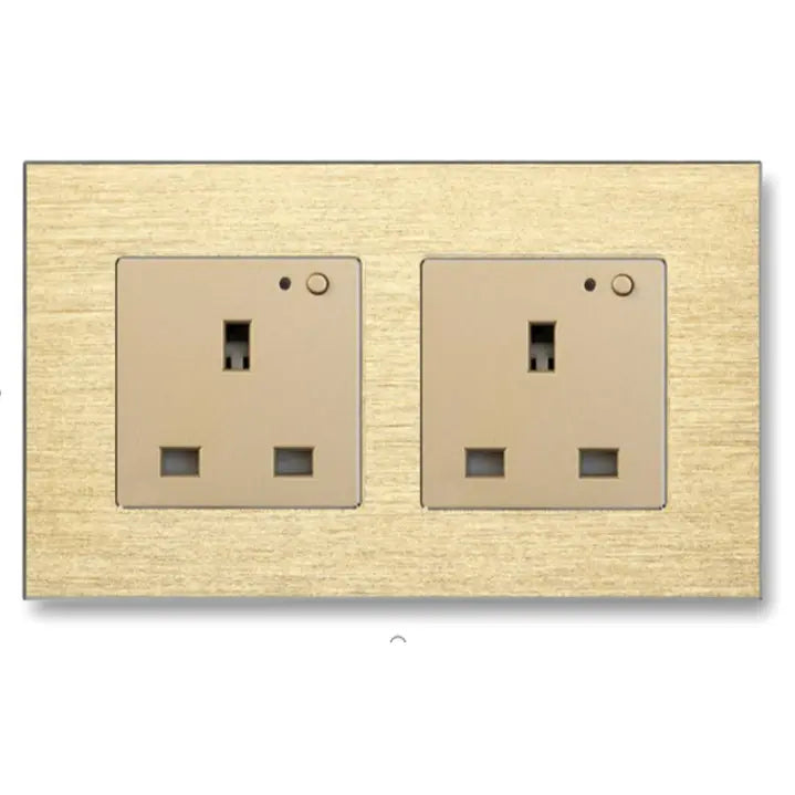 Tuya Gold Smart Double Wall Socket