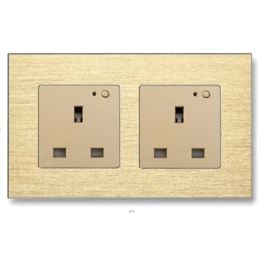 Tuya Gold Smart Double Wall Socket