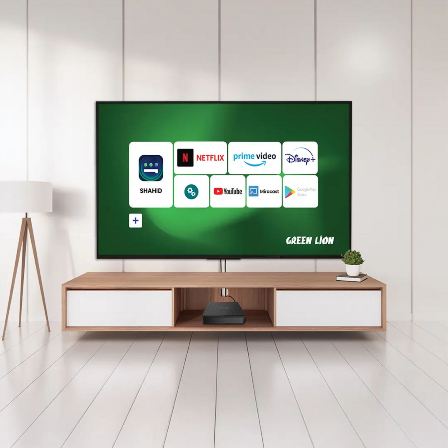 Green Lion Android TV Box 4K with Remote Control