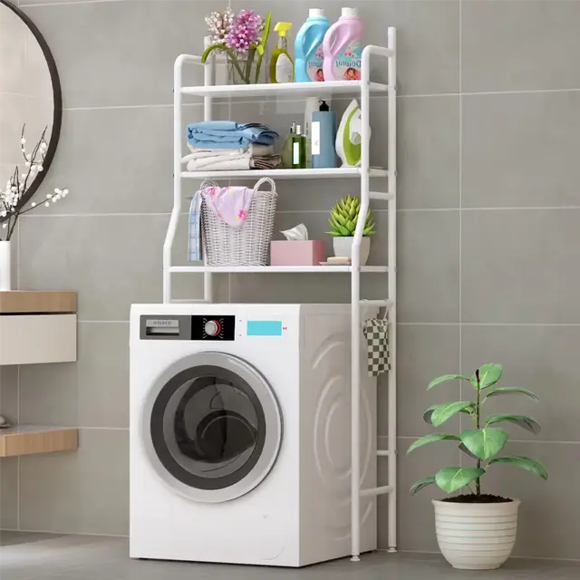 Storage shelf above the washing machine