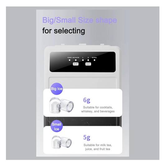 Tobi Ice Maker Machine with 1.6L Tank & 12kg ice per day