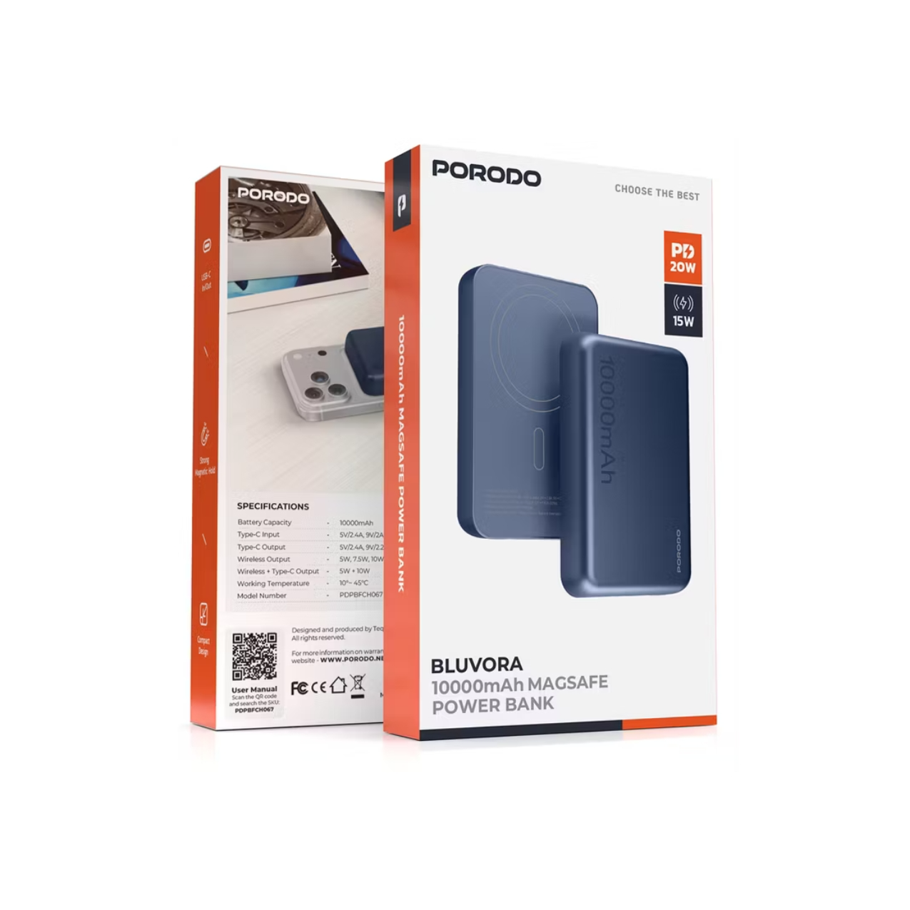 Porodo Bluvora 10000mAh Magsafe Power Bank