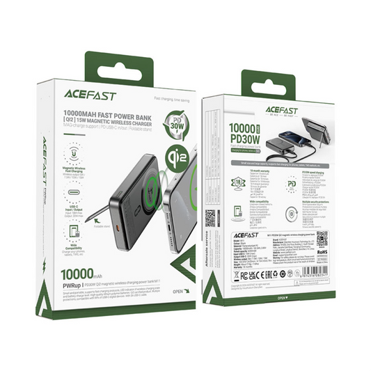 ACEFAST M11 30W Magnetic Wireless Fast Charge Power Bank 10000mAh