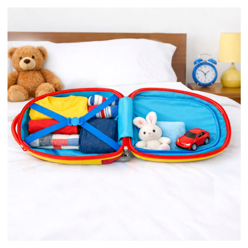 Cute Cartoon Kids Trolley Luggage Bag with Wheels – 45 cm