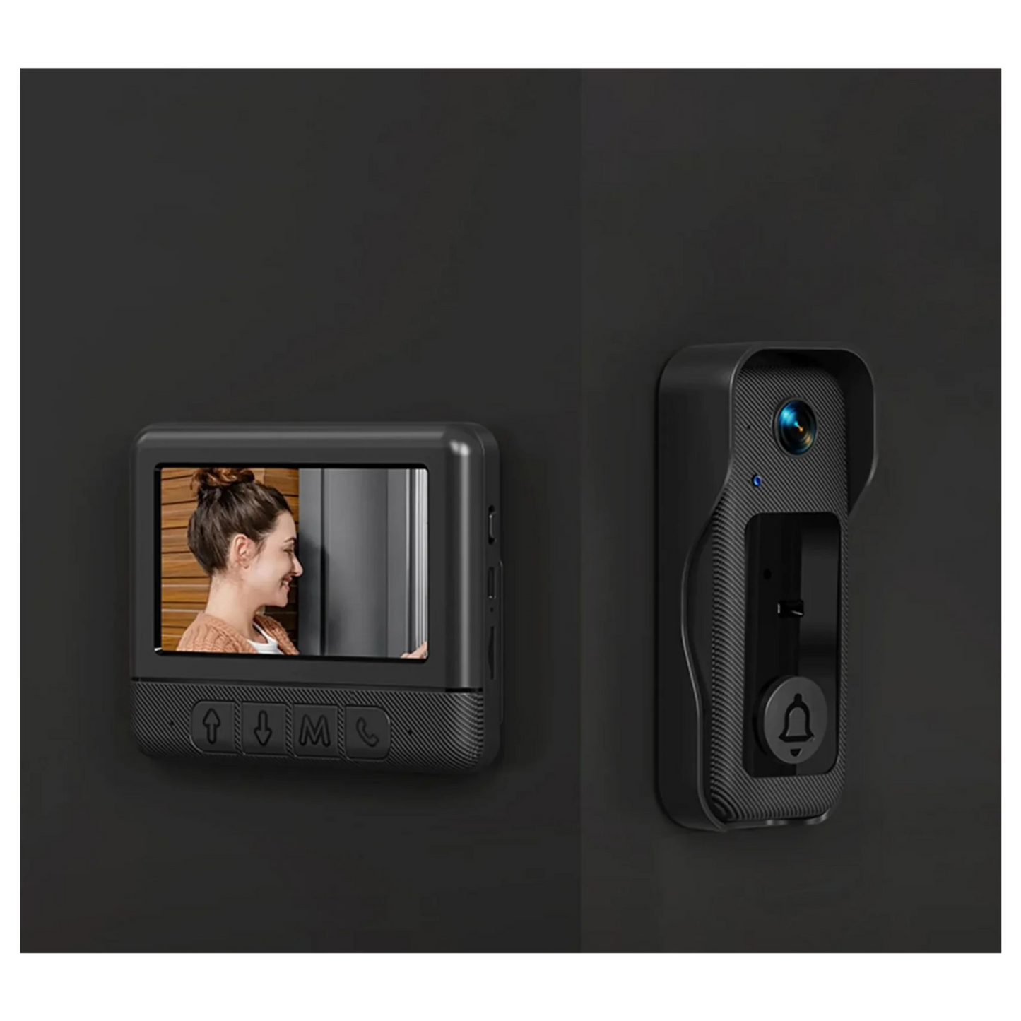 X6 Video Doorbell with Monitor-HD,Two-Way Audio & No Wi-Fi Needed