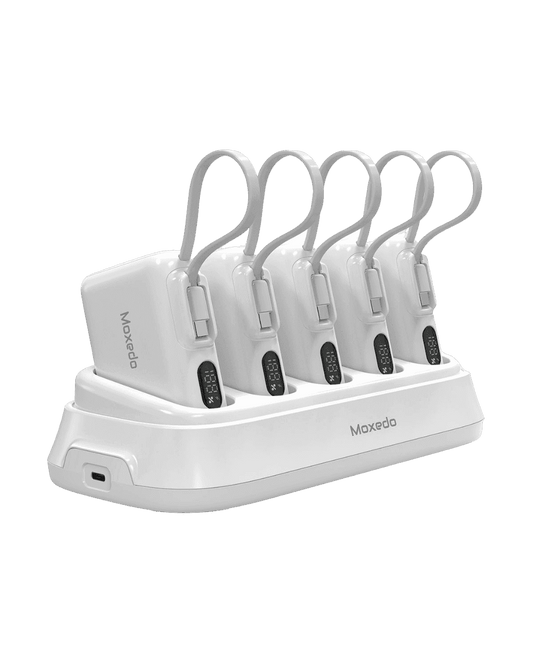 محطة طاقه تضم 5 بوربانك 10,000 ملي امبير مع وصلة تايب سي -موكسيدو