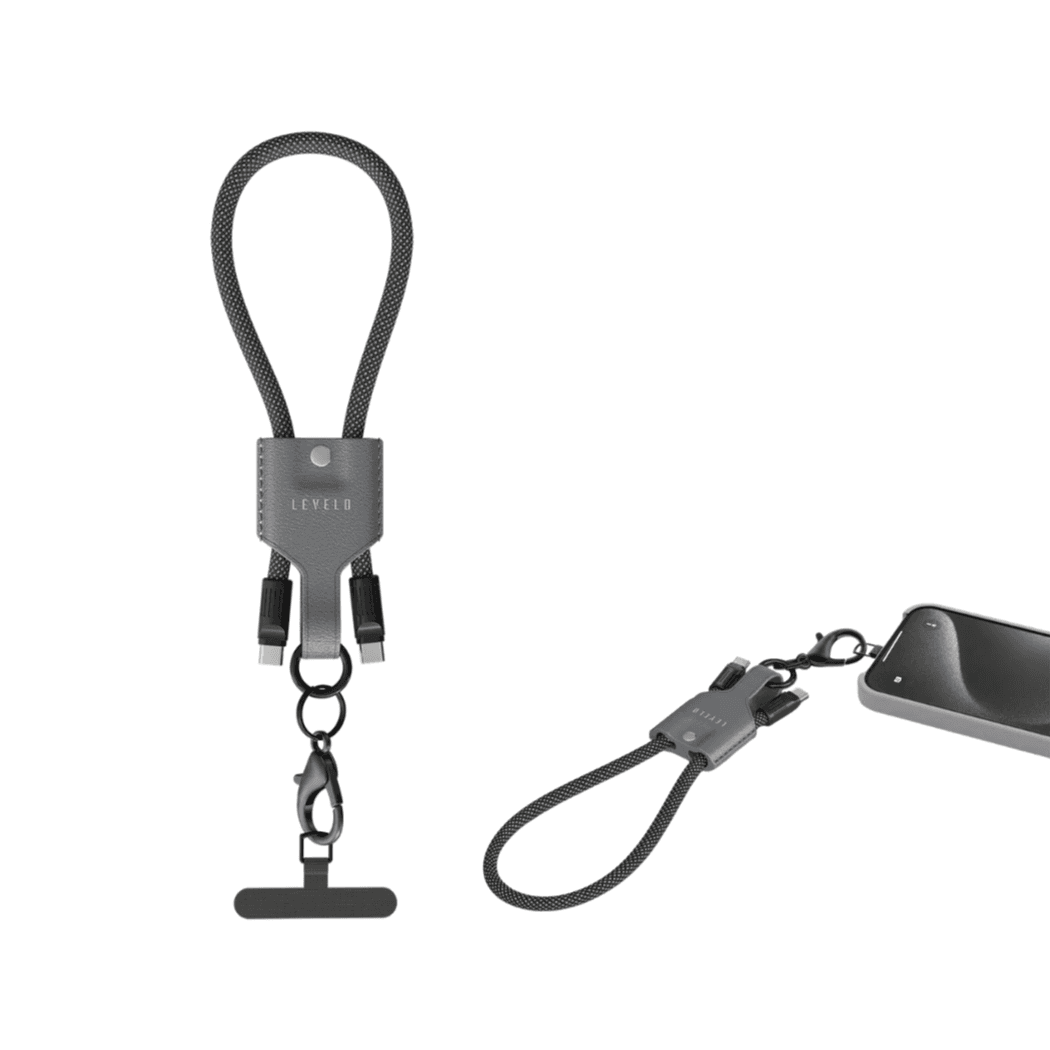 Levelo Tugo USB-C to USB-C 60W Lanyard Cable – 1m