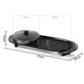 Electric BBQ Grill Baking Pan& Double Hot Pot