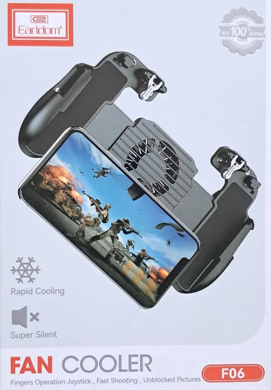 Earldom Mobile Game Controller with fan cooler
