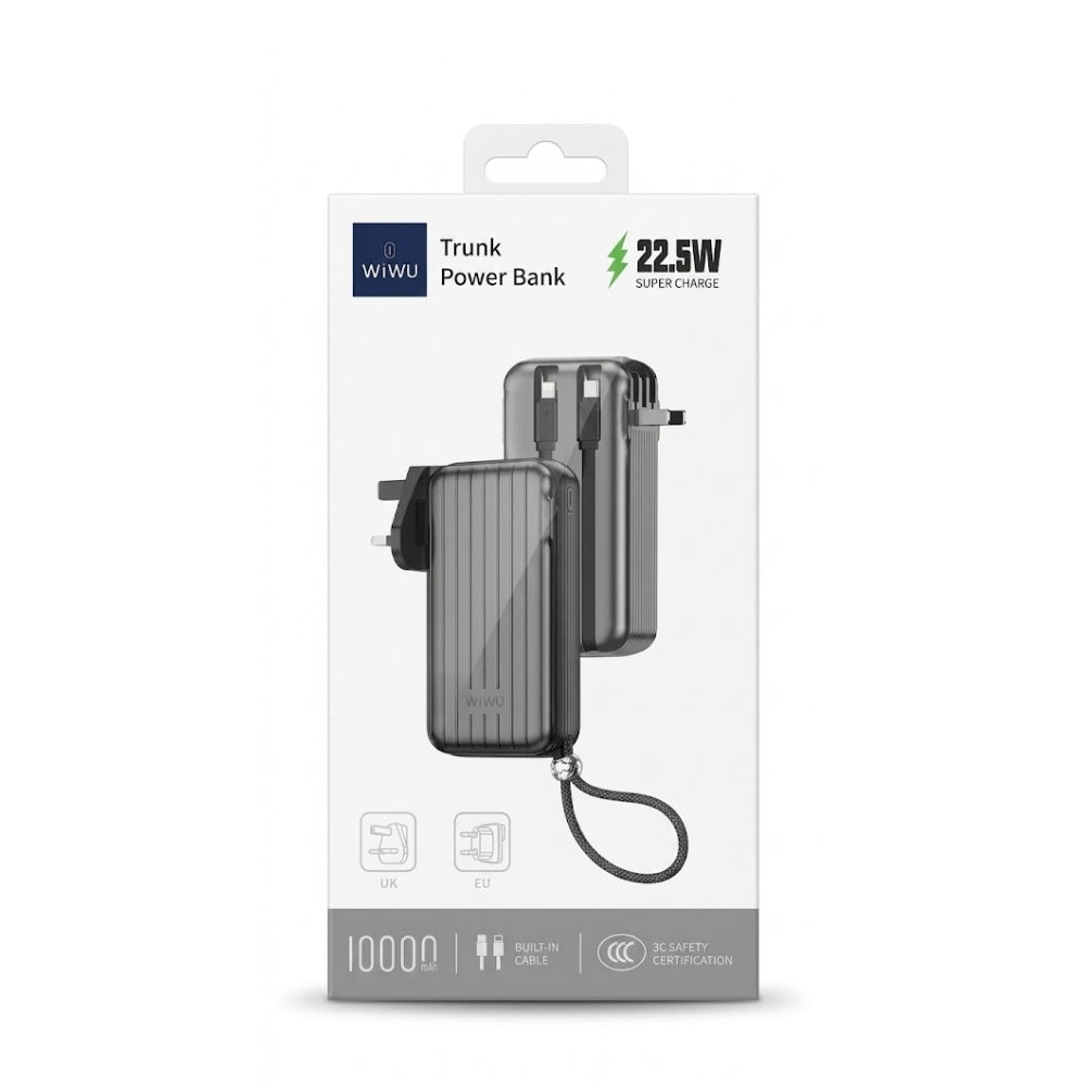 WIWU Trunk Series Power Bank 10000mAh – Black