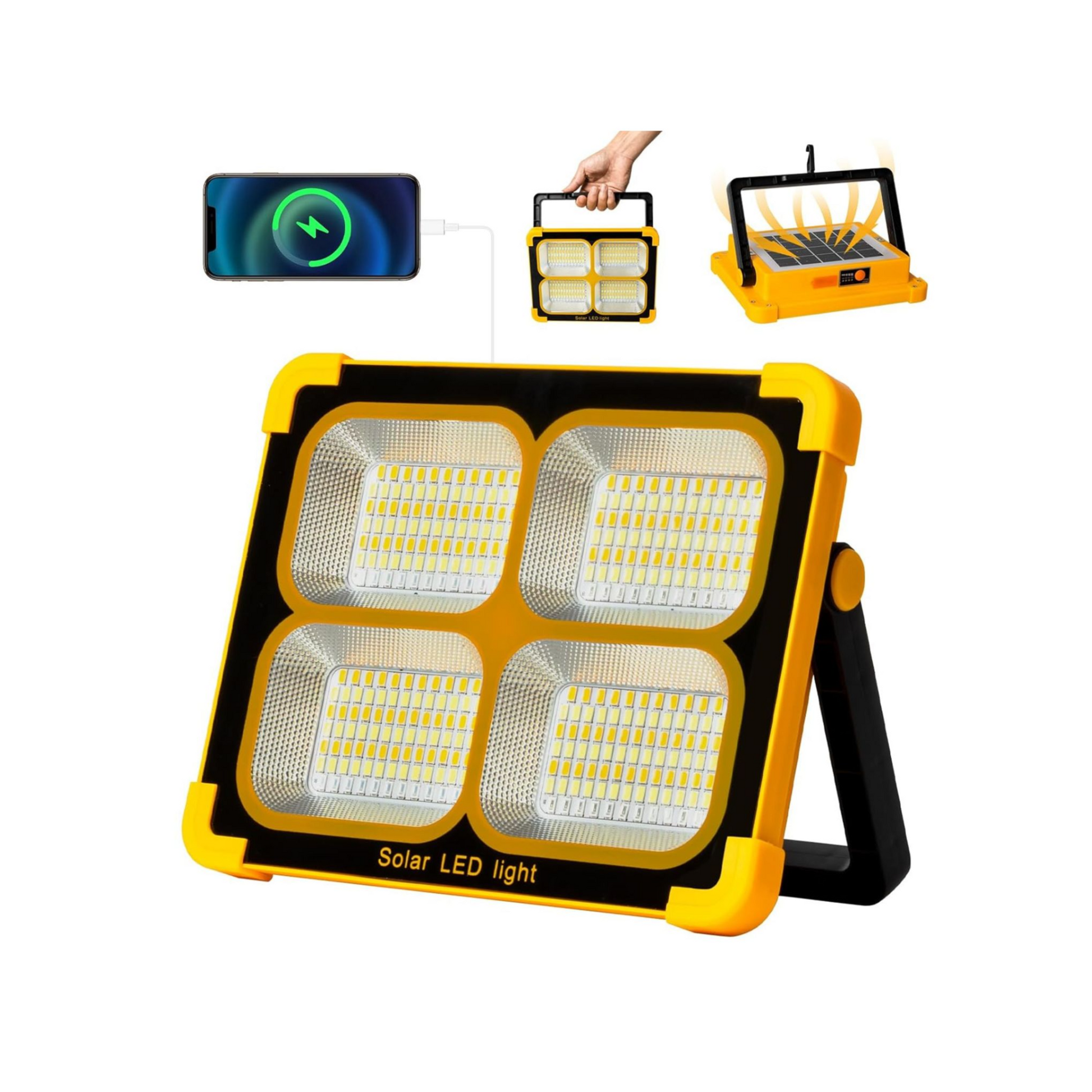 كشاف عمل LED قابل لإعادة الشحن بالطاقة الشمسية كشاف عمل LED قابل لإعادة الشحن بالطاقة الشمسية