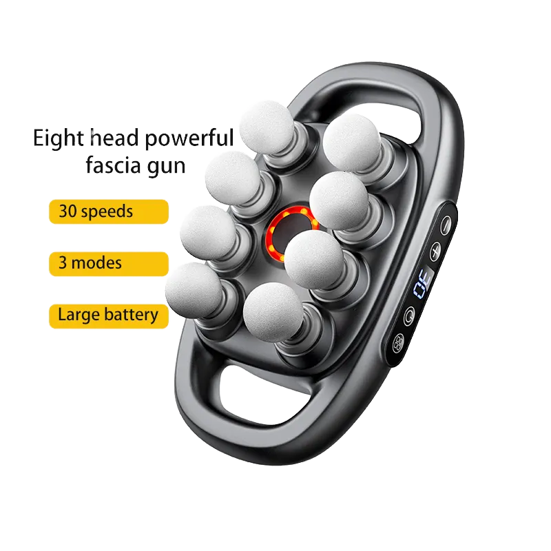Massage Gun with 8 Heads