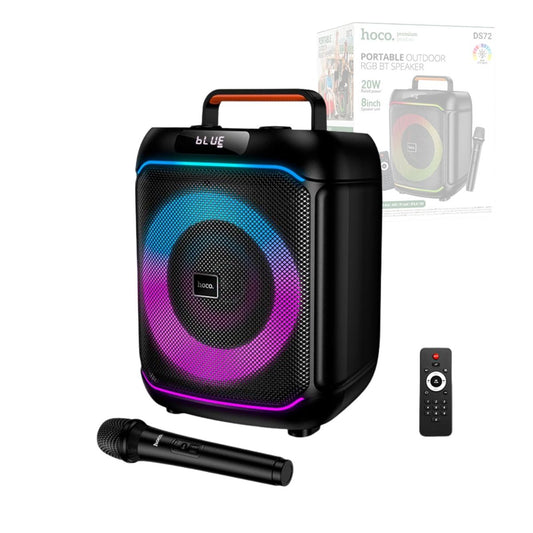 سماعة هوكو DS72 خارجية بتقنية البلوتوث مع إضاءة آر جي بي بقوة 20 واط