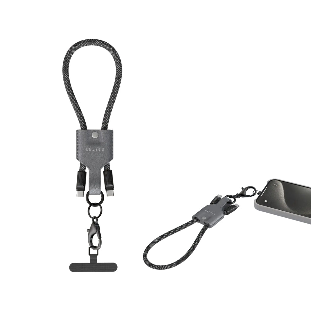 Levelo Tugo USB-C to USB-C 60W Lanyard Cable – 1m