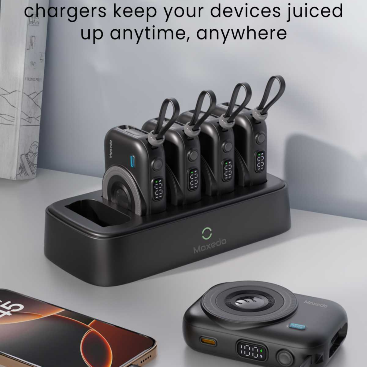 Moxedo 5 In 1 Power Bank Station -10000 Mah Each