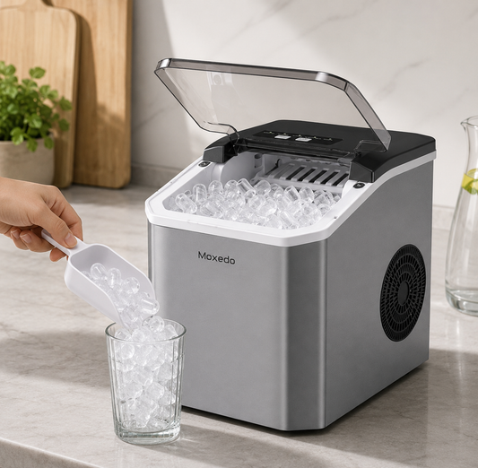 Moxedo Electric Countertop Automatic Ice Maker Machine