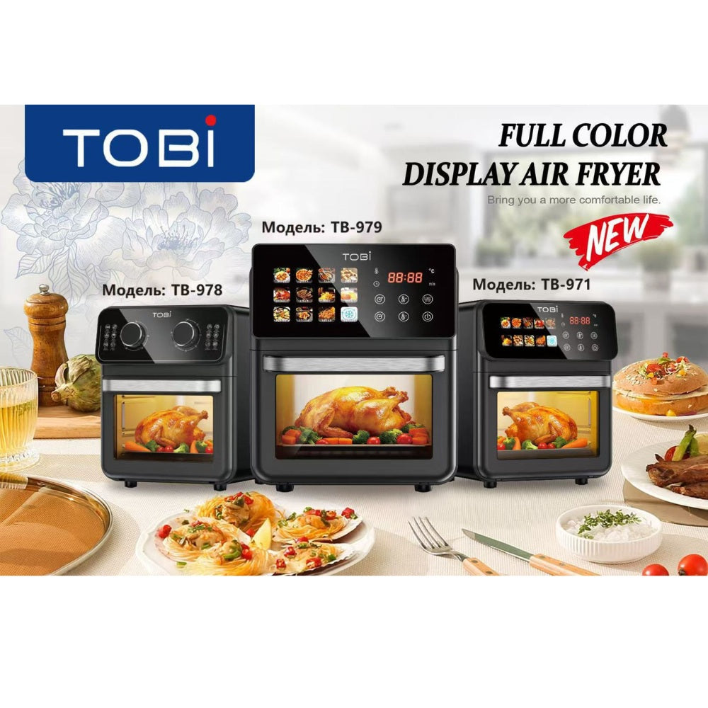 TOBI 16L 2400W Visual Air Fryer with Full-Color Touch Display