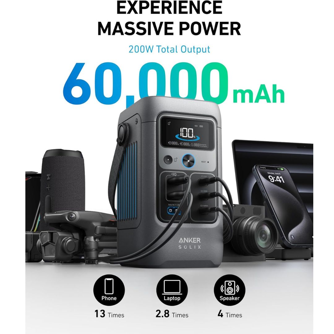 Anker SOLIX C200 DC Power Bank Station-60000 mAh