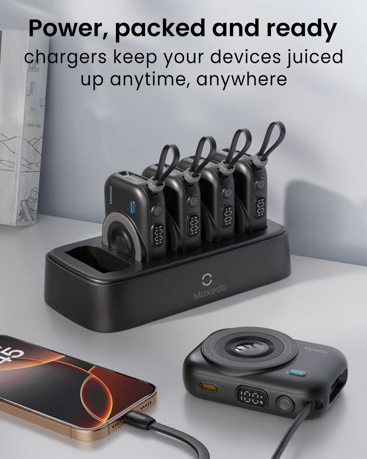 Moxedo 5 in 1 Power Bank Station -10000 mAh Each