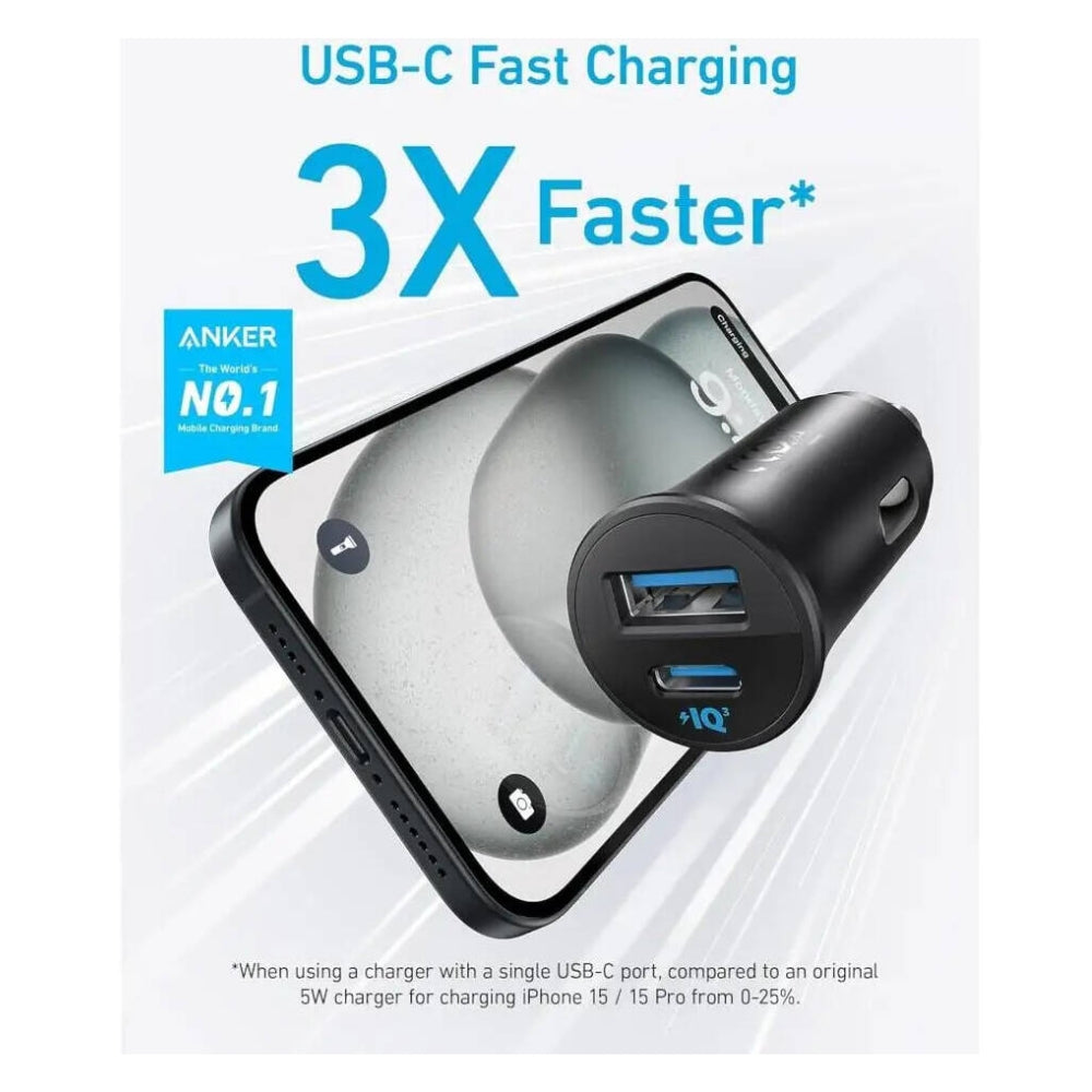 Anker 30W Car Charger With Two Cables