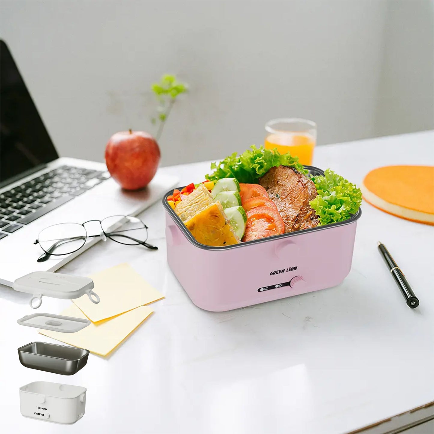 Lunch Mate Electric Lunch Box 1.8L-Green Lion