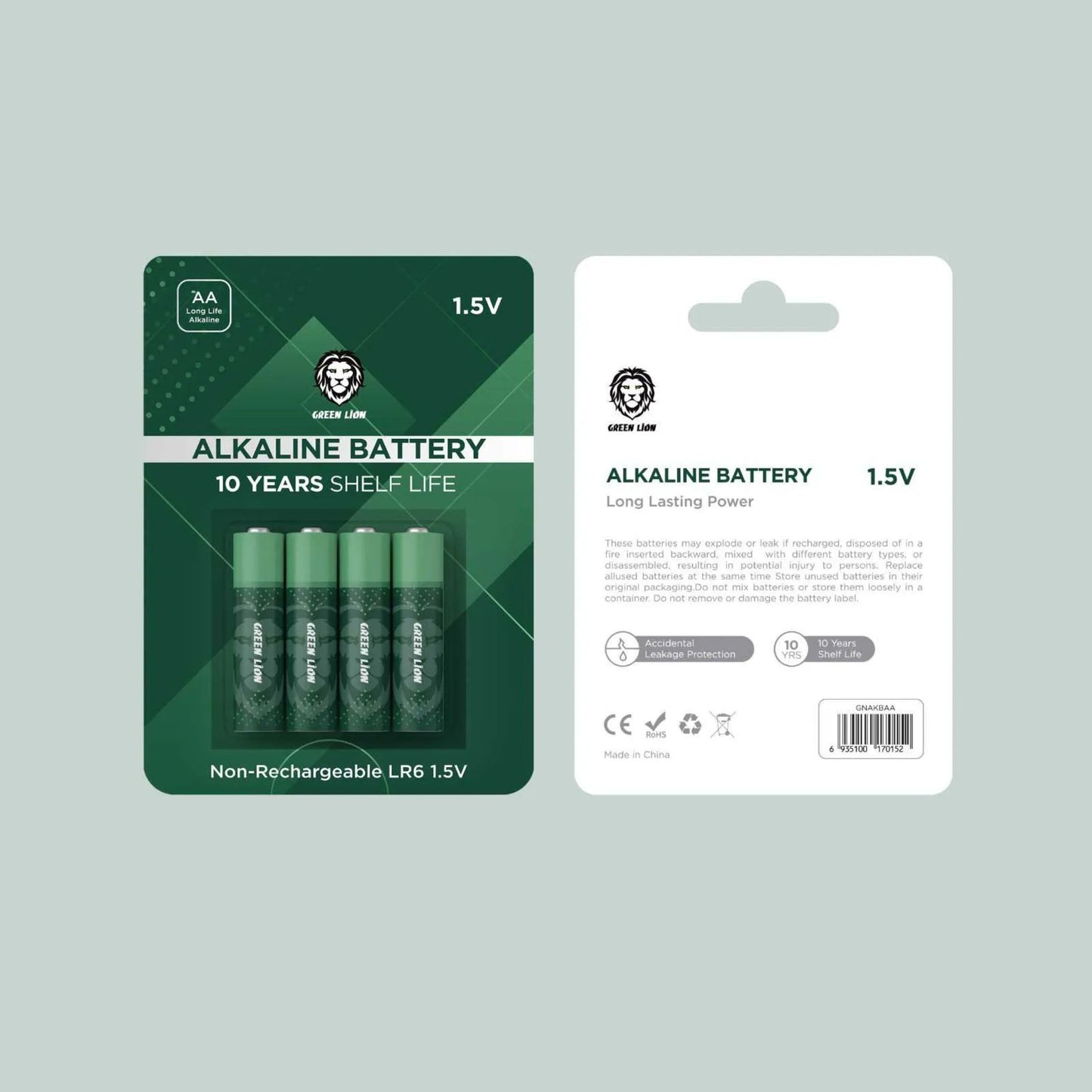 Green Lion Alkaline Battery 1.5V(AA)