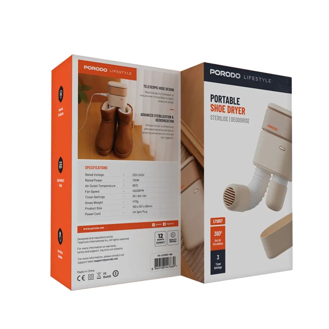 Porodo Lifestyle Portable Shoe Dryer
