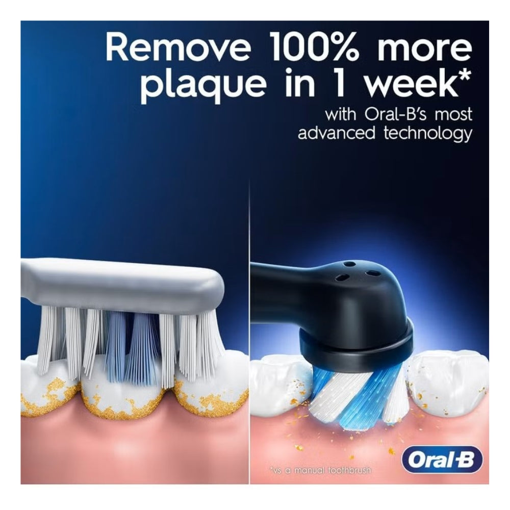 فرشاة أسنان كهربائية Oral-B iO Series 6N مزوّدة بتقنية الذكاء الاصطناعي – أبيض