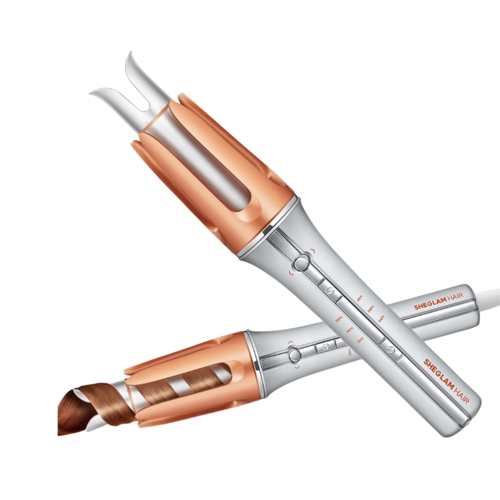 Sheglam Automatic Curling Iron-Fast Heat & Dual Rotation