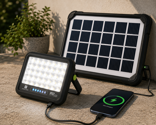 GD Super 300W Emergency LED Light with Solar Panel