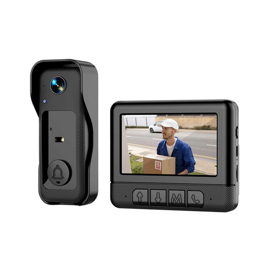 X6 Video Doorbell with Monitor-HD,Two-Way Audio & No Wi-Fi Needed