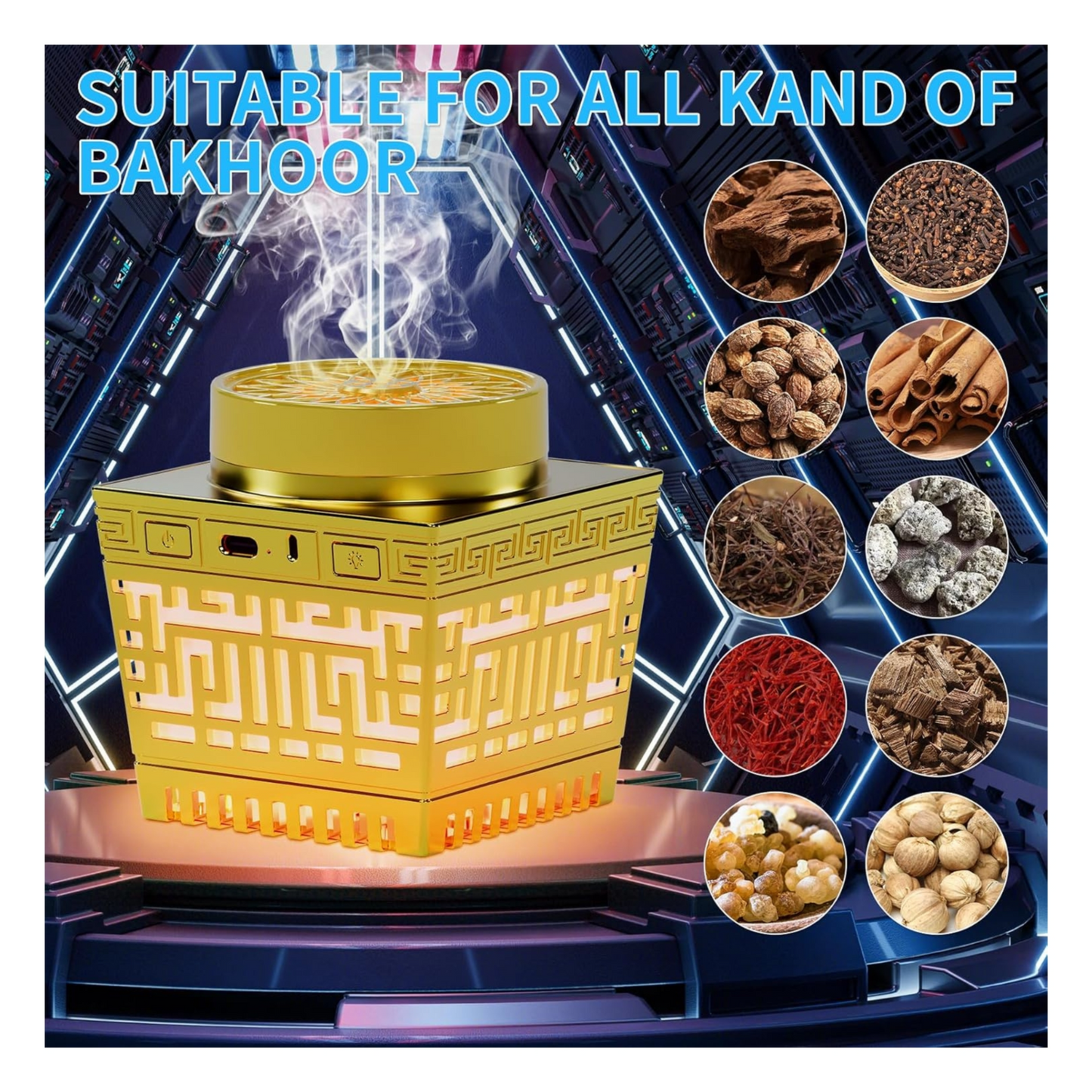 2 in 1 Electric Bakhoor Burner and Quran Speaker