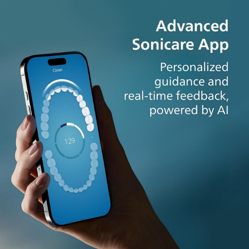 فيليبس Sonicare Prestige 9900 HX9990/12 فرشاة أسنان كهربائية ذكية بالذكاء الاصطناعي - أزرق منتصف الليل